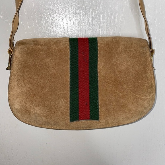 Vintage web gucci shoulder bag - Picture 2 of 10